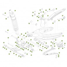 Beta RR250 2T Racing 16 Schwingarm/Federbein 1