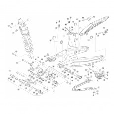 Beta RR350 13 Schwingarm - Federbein 1