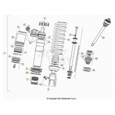 Beta RR350 23 Schwingarm/Federbein 1