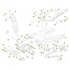 Beta RR350 Factory 14 Schwingarm/Federbein 1