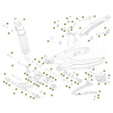 Beta RR350 Racing 13 Schiwngarm/Federbein 1