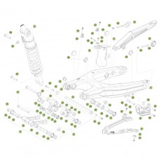 Beta RR350 Racing 15 Schwingarm/Federbein 1
