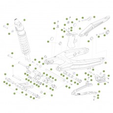 Beta RR390 15 Schwingarm/Federbein 1