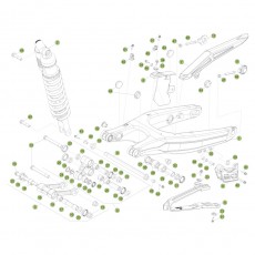 Beta RR390 17 Schwingarm/Federbein 1