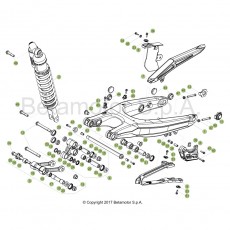 Beta RR390 4T 18 Schwingarm/Federbein 1