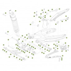 Beta RR430 17 Schwingarm/Federbein 1