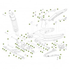 Beta RR430 Racing 16 Schwingarm/Federbein 1