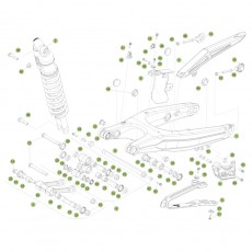 Beta RR450 Racing 13 Schwingarm/Federbein 1