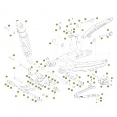 Beta RR480 15 Schwingarm/Federbein 1
