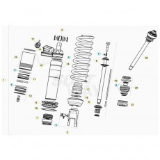 Beta RR480 20 Schwingarm/Federbein 1