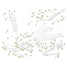 Beta RR480 Racing 15 Schwingarm/Federbein 1