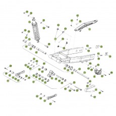 Beta RR50 12/13 Schwingarm/Federbein