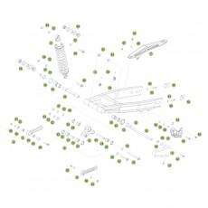 Beta RR50 Sport 15 Schwingarm/Federbein