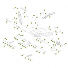 Beta RR50 Sport 17 Schwingarm/Federbein