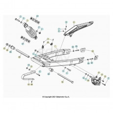 Beta RR50 Street 21 Schwingarm/Federbein 1