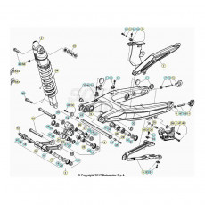 Beta Xtrainer250 21 Schwingarm/Federbein 1