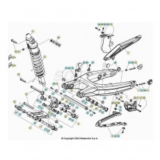 Beta Xtrainer250 24 Schwingarm/Federbein 1