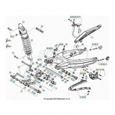 Beta Xtrainer300 23 Schwingarm/Federbein 1