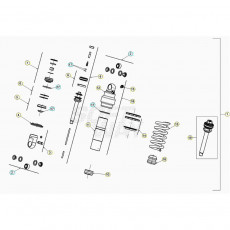Beta EVO125 20 Schwingarm/Federbein 2