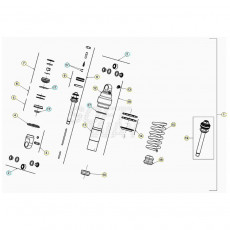 Beta EVO300 2T 20 Schwingarm/Federbein 2