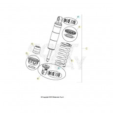 Beta EVO300 2T 25 Schwingarm/Federbein 2