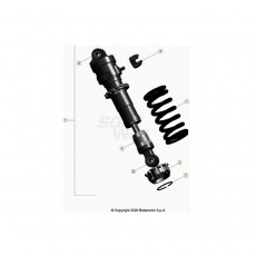 Beta EVO300 Factory 20 Schwingarm/Federbein