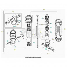 Beta EVO300 Factory 24 Schwingarm/Federbein