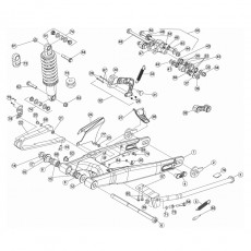 Beta EVO300 13 Schwingarm - Federbein