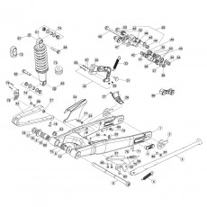 Beta EVO300 14 Schwingarm - Federbein 1