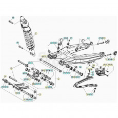 Beta RR250 21 Schwingarm/Federbein 2