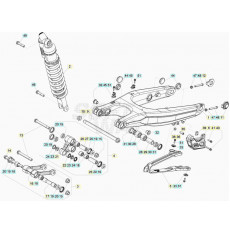 Beta RR250 20 Schwingarm/Federbein 2
