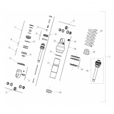 Beta EVO250 16 Schwingarm - Federbein 2