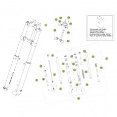 Beta EVO250 4T 14 Gabel