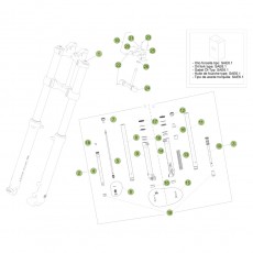 Beta EVO250 4T 17 Gabel