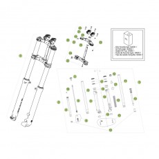 Beta EVO250 Factory 15 Gabel