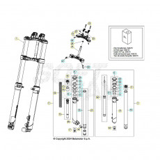 Beta EVO300 2T 25 Gabel
