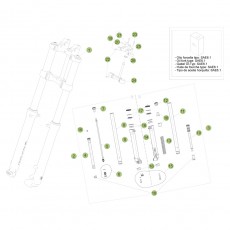 Beta EVO300 4T 15 Gabel