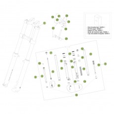 Beta EVO300 4T 17 Gabel