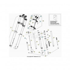 Beta EVO300 Factory 4T 20 Gabel