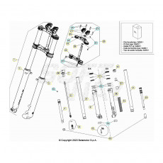 Beta EVO300 Factory 4T 23 Gabel