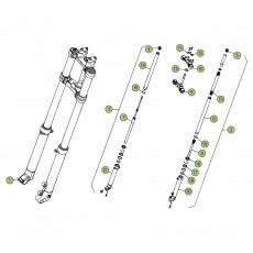 Beta REV250 4T 07 Gabel