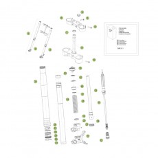 Beta RR250 2T 15 Gabel