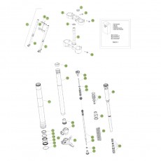 Beta RR250 2T Racing 16 Gabel