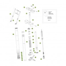 Beta RR350 EFI 15 Gabel