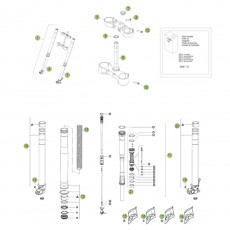 Beta RR350 Racing 15 Gabel