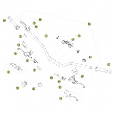 Beta  EVO125 Factory 15 Lenker/Armaturen