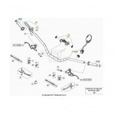 Beta  EVO125 Factory 23 Lenker/Armaturen
