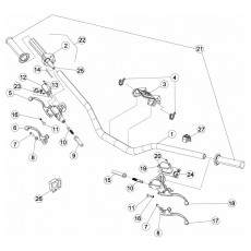 Beta EVO125 15 Lenker - Armaturen