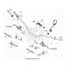 Beta EVO200 Factory 21 Lenker/Armaturen