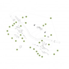 Beta EVO300 Factory 14 Lenker/Armaturen